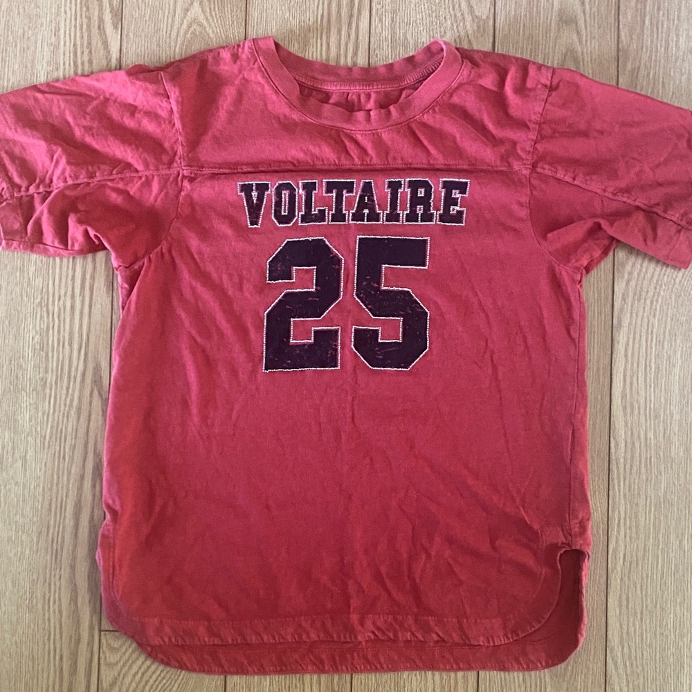 Zadig & Voltaire Red Graphic Jersey Top